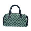 Vintage Gucci GG Canvas Boston Bag - Rare Green
