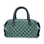 Vintage Gucci GG Canvas Boston Bag - Rare Green