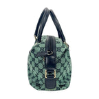Vintage Gucci GG Canvas Boston Bag - Rare Green