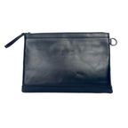 Balenciaga Classic Arena Leather Pouch Clutch Bag - Black