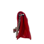 Christian Dior Miss Dior Cannage Patent Leather Flap Bag - Red