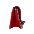 Christian Dior Miss Dior Cannage Patent Leather Flap Bag - Red