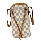 Louis Vuitton Neverfull MM Damier Azur Tote Bag with Pouch