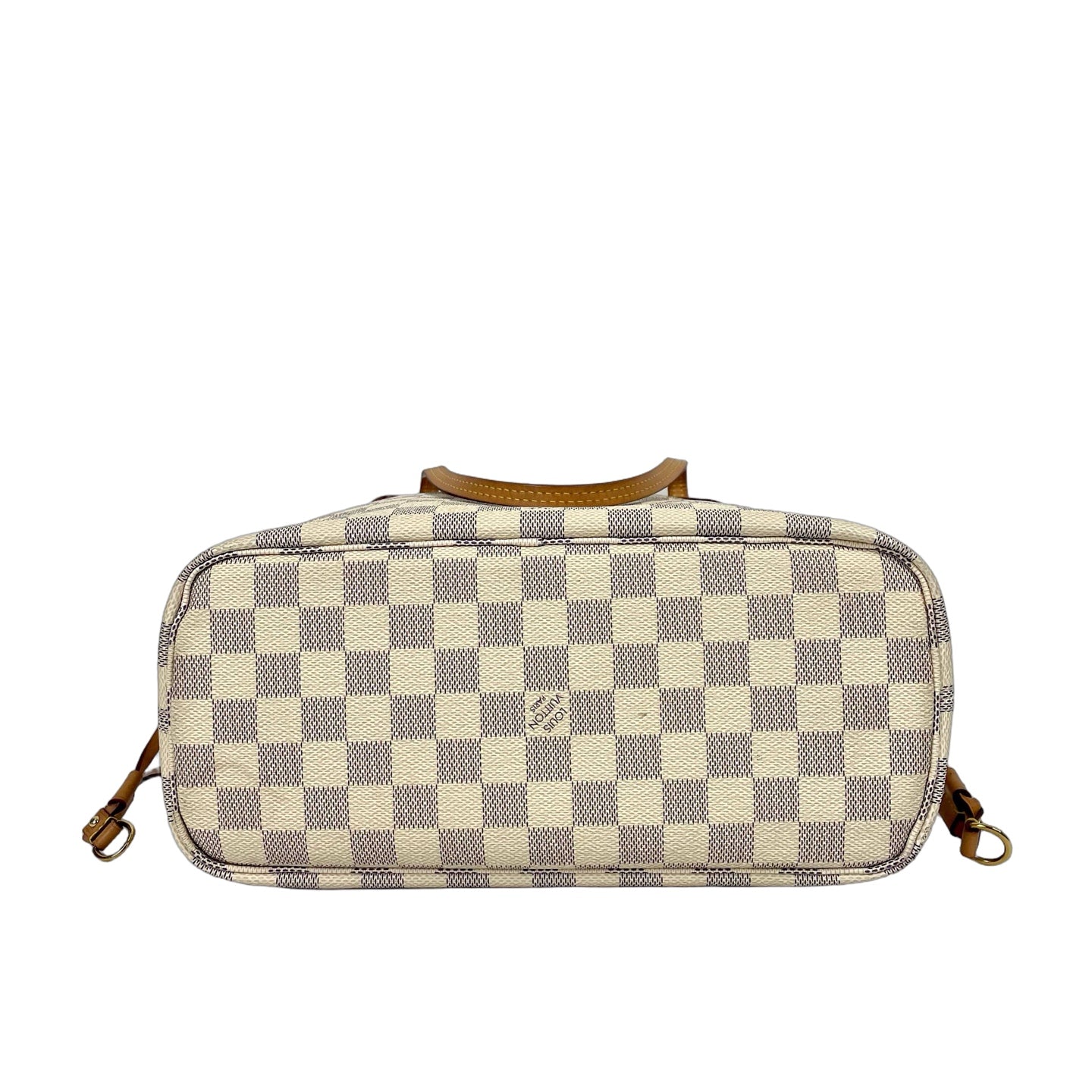Louis Vuitton Neverfull MM Damier Azur Tote Bag with Pouch