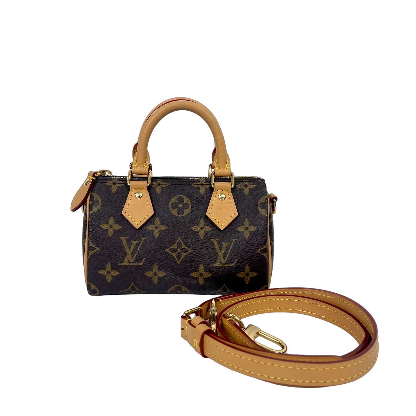 Louis Vuitton Monogram Nano Speedy Mini Crossbody Bag