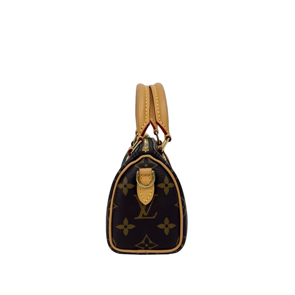 Louis Vuitton Monogram Nano Speedy Mini Crossbody Bag