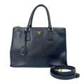 Prada Galleria Saffiano Leather Top Handle Bag - Classic Black
