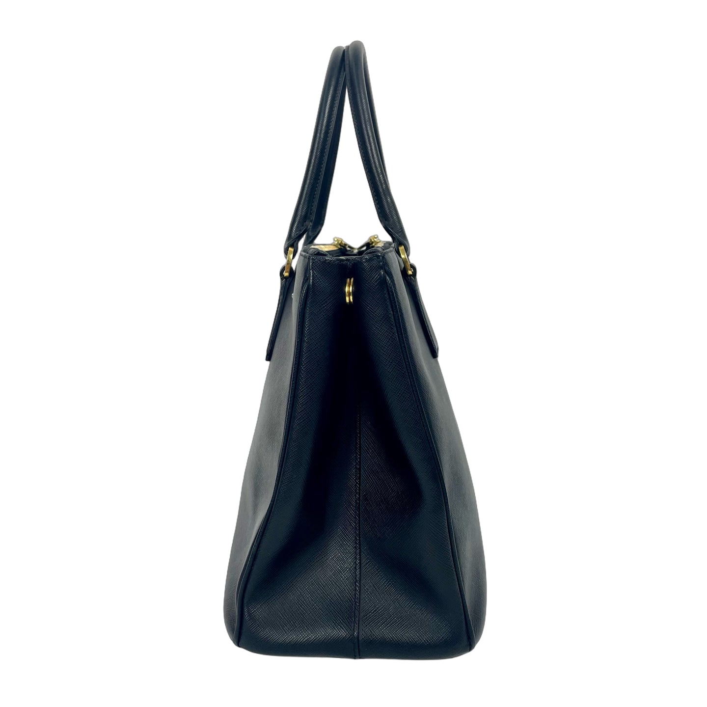Prada Galleria Saffiano Leather Top Handle Bag - Classic Black