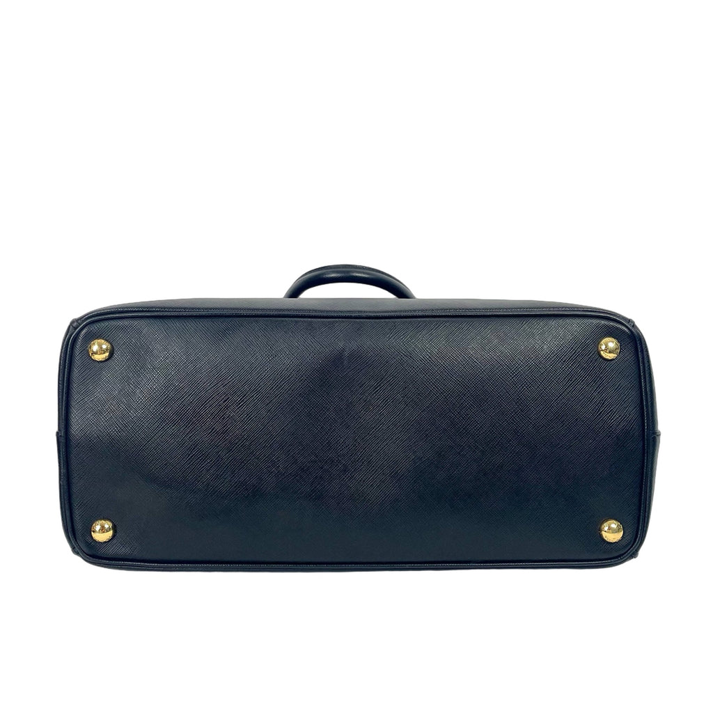 Prada Galleria Saffiano Leather Top Handle Bag - Classic Black