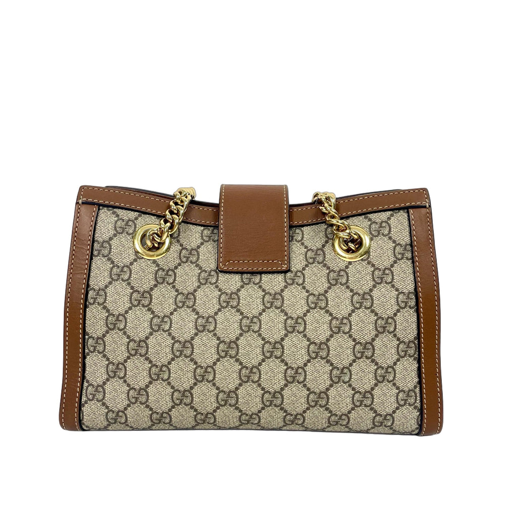 Gucci Padlock GG Supreme Shoulder Bag - Classic Brown