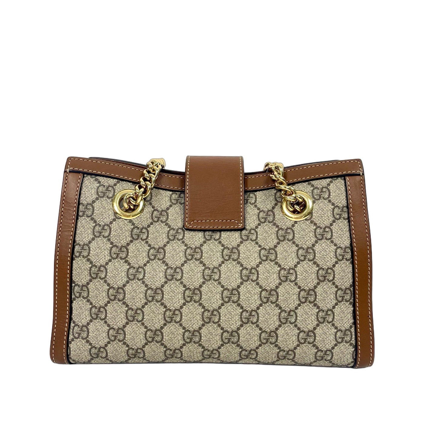 Gucci Padlock GG Supreme Shoulder Bag - Classic Brown