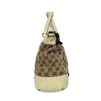 Gucci Mayfair GG Canvas Shoulder Bag with Bow - Ivory White