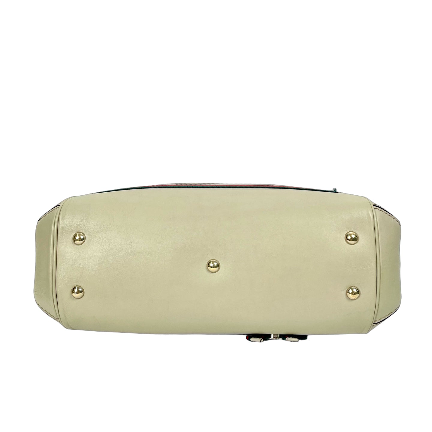 Gucci Mayfair GG Canvas Shoulder Bag with Bow - Ivory White
