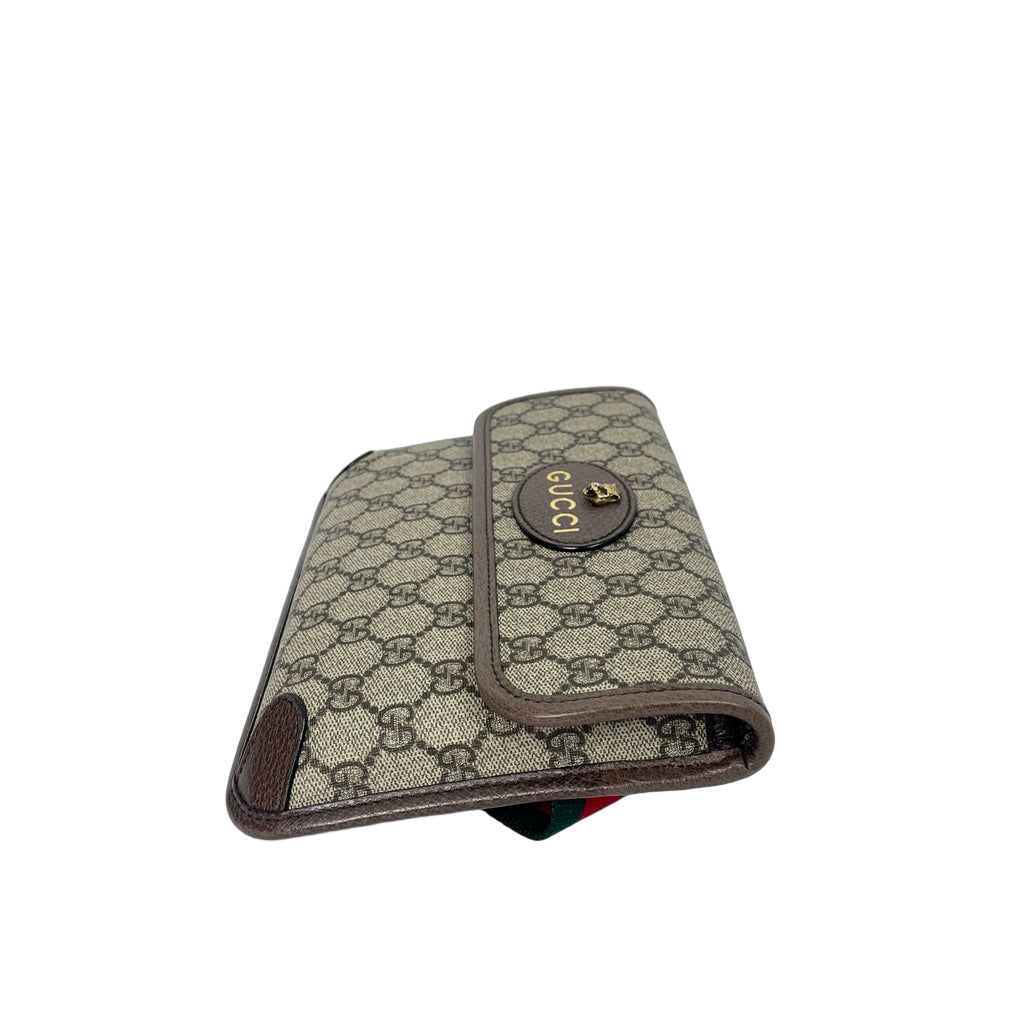 Gucci Neo Vintage Tiger Head GG Supreme Canvas Crossbody Bag