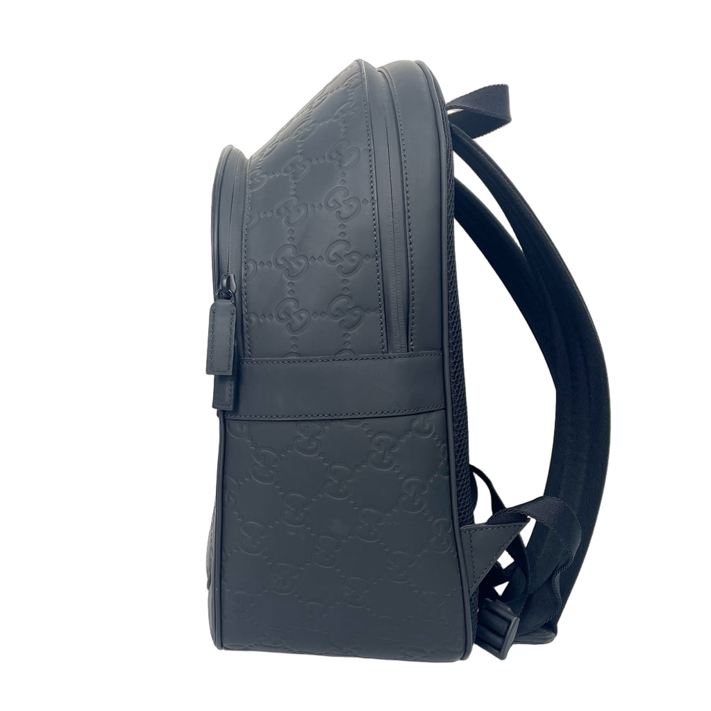 Gucci Signature GG Monogram Leather Shoulder Backpack