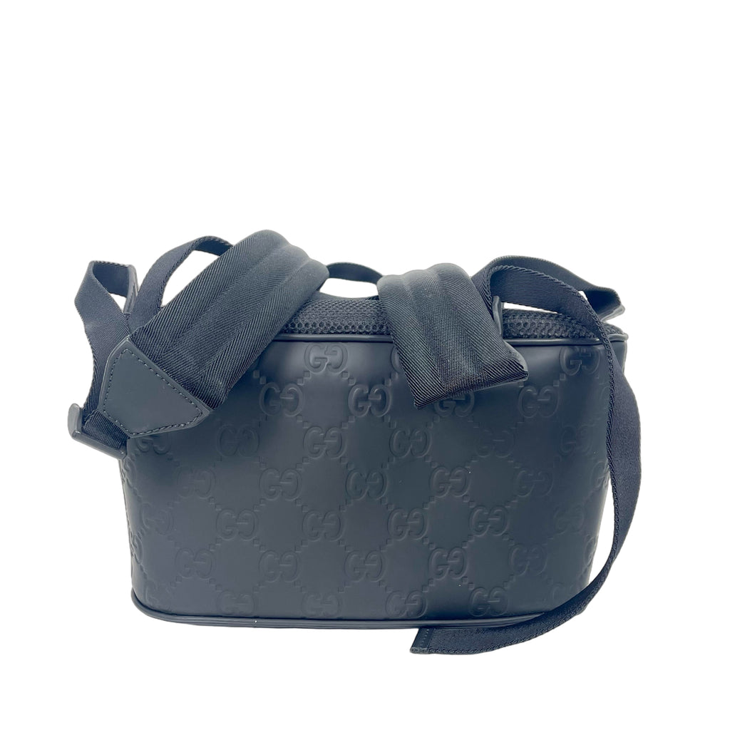 Gucci Signature GG Monogram Leather Shoulder Backpack