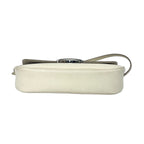Louis Vuitton Ivory White Epi Leather Baguette Bag with Silver Hardware