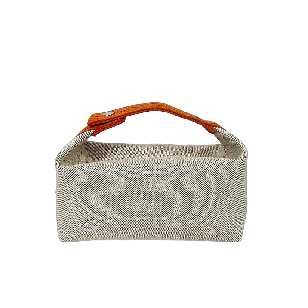 Hermès Orange Bride-a-Brac Canvas Travel Pouch with Shoulder Strap