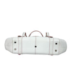 Loewe Vintage White Leather Buckle Detail Top Handle Bag
