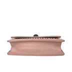 Miu Miu Nude Pink Quilted Leather Shoulder Bag with Chain Strap