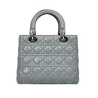 Lady Dior My ABCDior Bag in Grey Cannage Lambskin