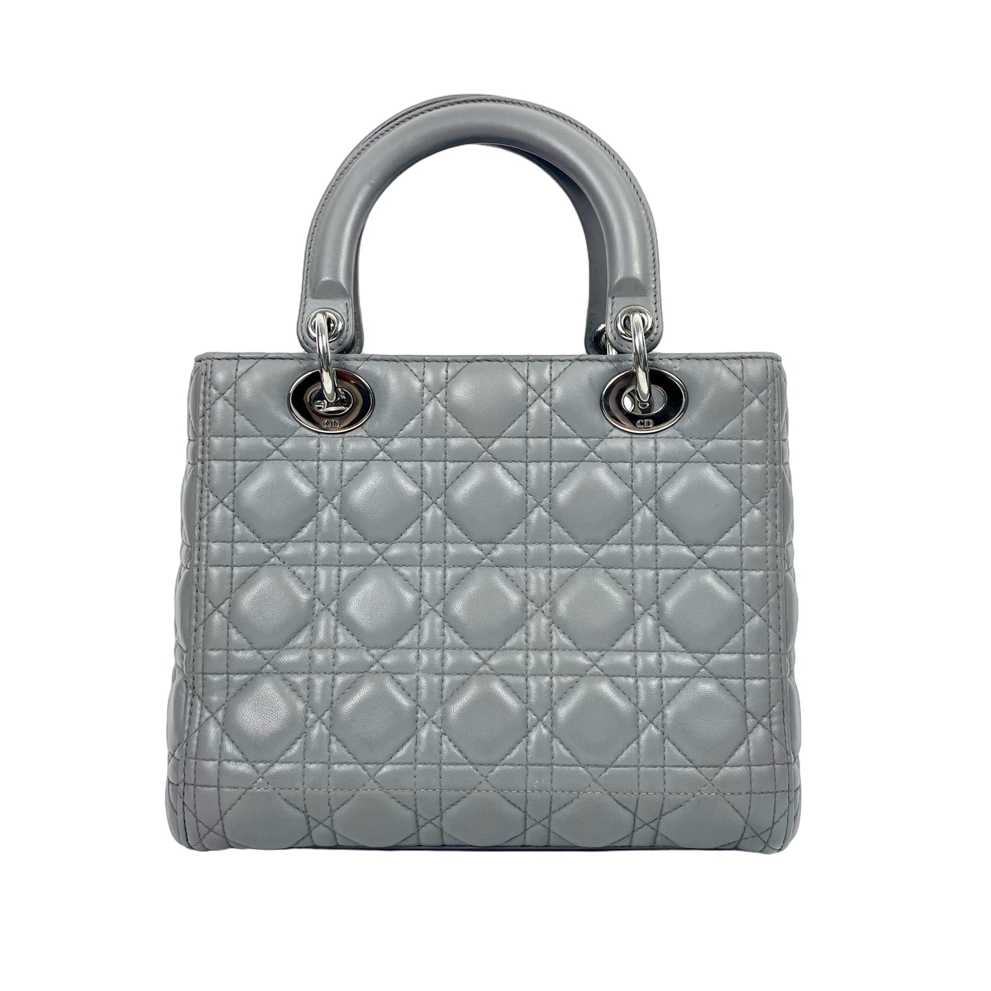 Lady Dior My ABCDior Bag in Grey Cannage Lambskin