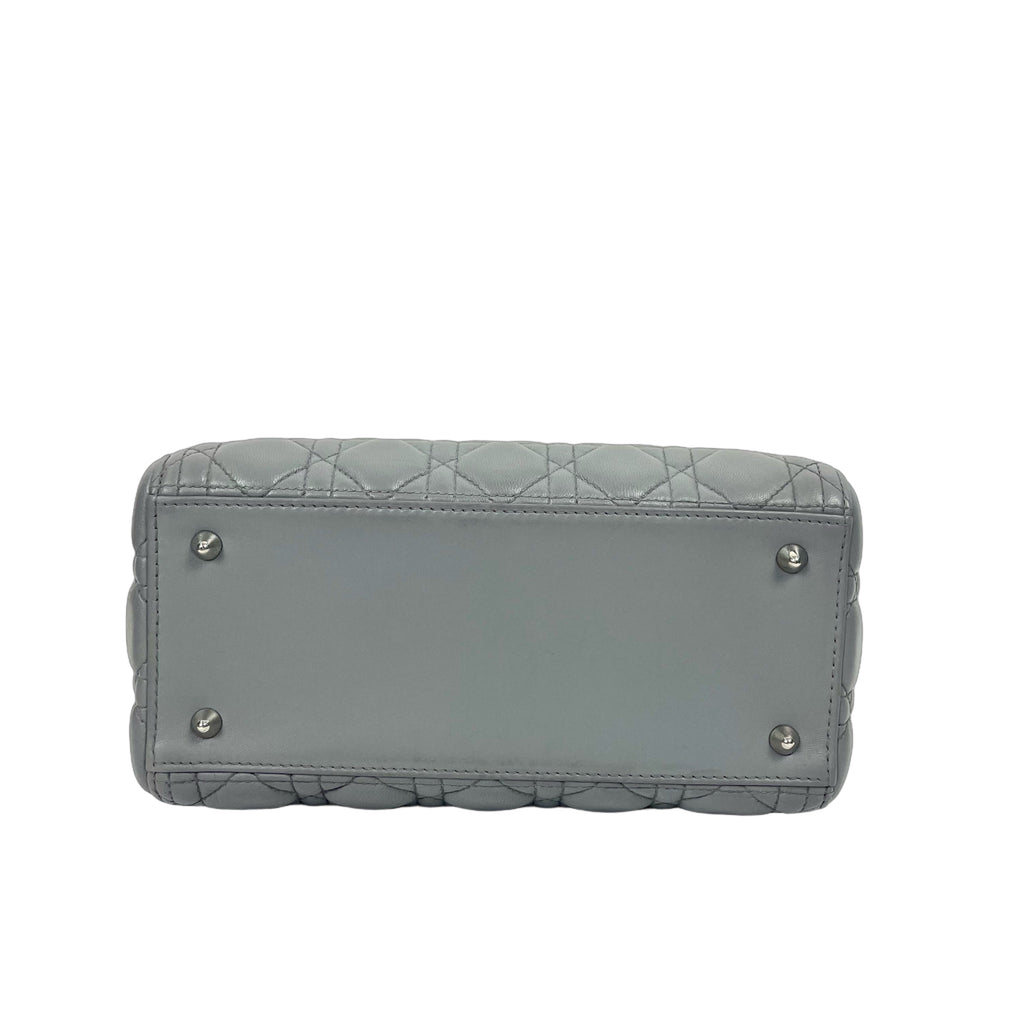 Lady Dior My ABCDior Bag in Grey Cannage Lambskin