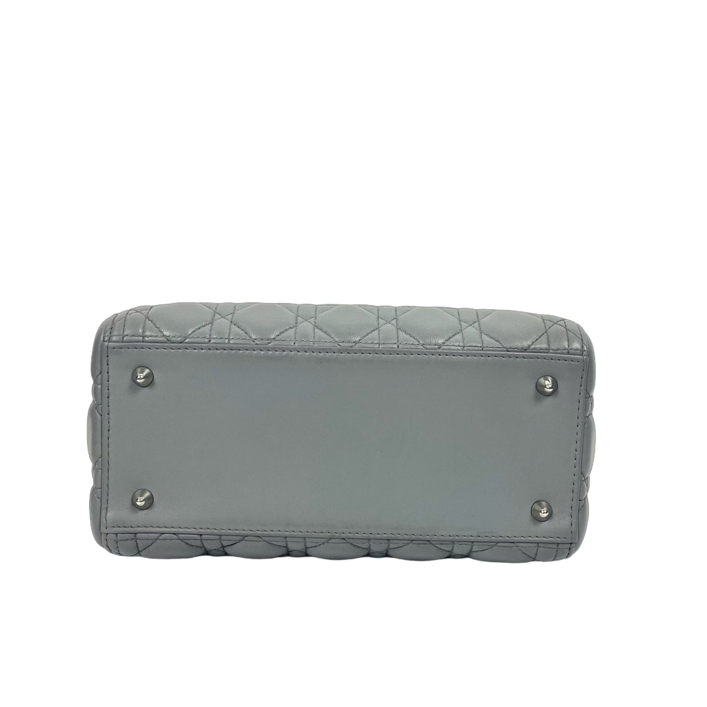 Lady Dior My ABCDior Bag in Grey Cannage Lambskin