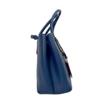 Prada Double Medium Saffiano Leather Tote Bag - Baltico Blue