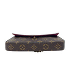 Louis Vuitton Monogram Félicie Pochette with Gold Chain