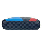 Louis Vuitton Damier Cobalt Mick PM Messenger Bag with Blue & Red V Detail