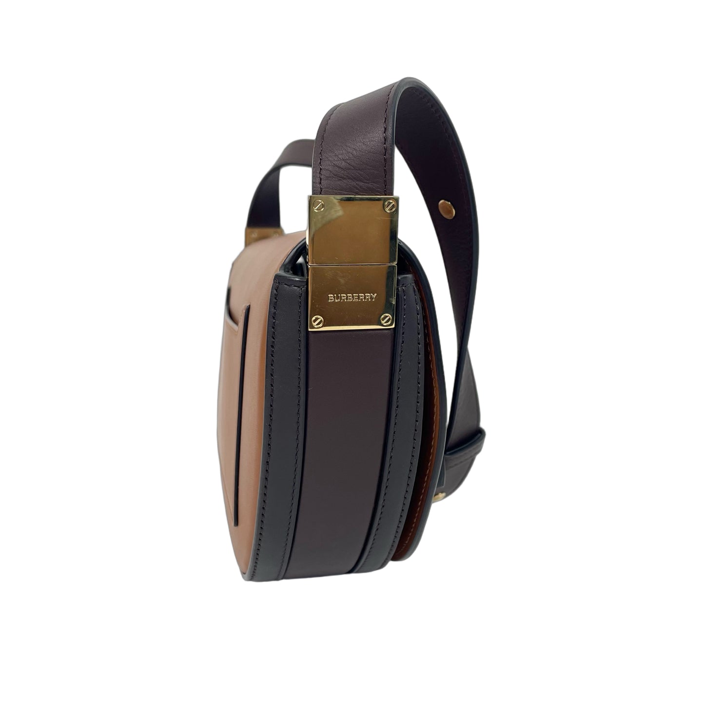 Burberry Olympia Leather Crossbody Bag - Warm Sand