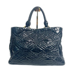 Miu Miu Cloquet Matelassé Leather Crystal Tote Bag in Black