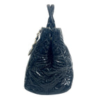 Miu Miu Cloquet Matelassé Leather Crystal Tote Bag in Black