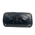 Miu Miu Cloquet Matelassé Leather Crystal Tote Bag in Black