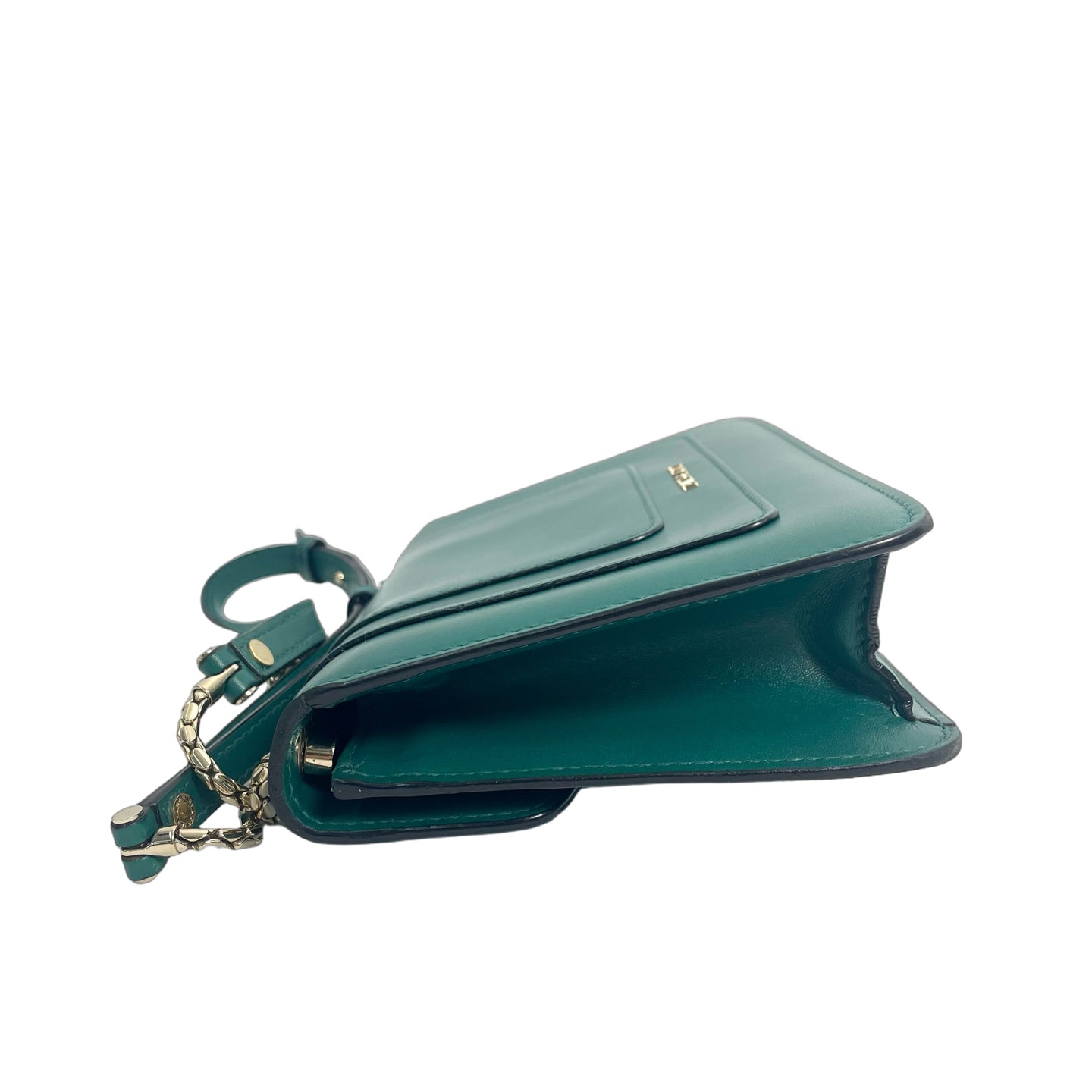 Bvlgari Serpenti Forever Calf Leather Shoulder Bag in Emerald Green
