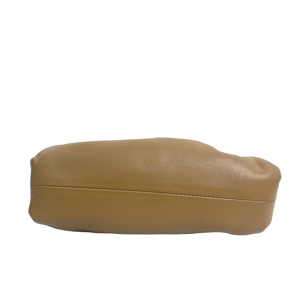 Bottega Veneta The Mini Pouch Leather Crossbody Bag in Camel