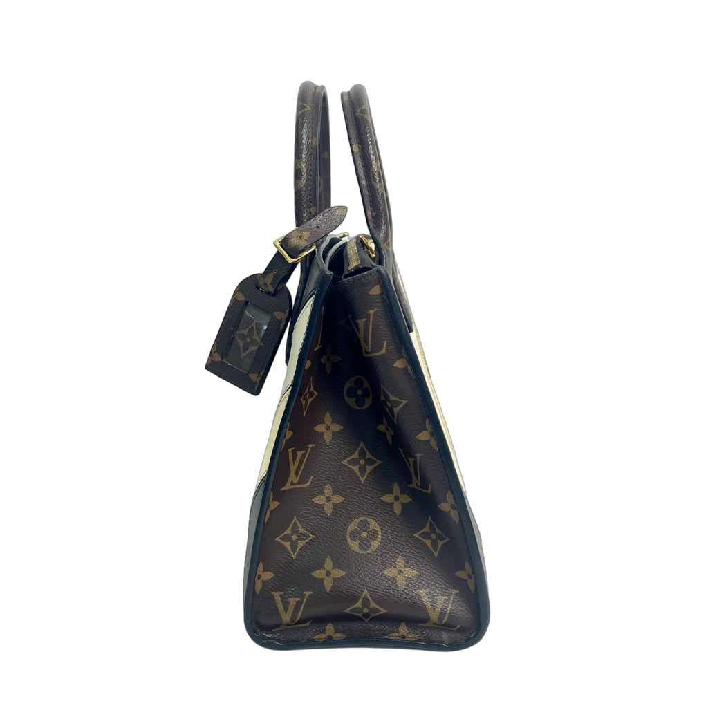 Louis Vuitton City Steamer MM Tricolor Monogram Leather Tote Bag