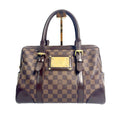 Louis Vuitton Berkeley Damier Ebene Canvas Bag with Gold-Tone Plate