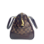 Louis Vuitton Berkeley Damier Ebene Canvas Bag with Gold-Tone Plate