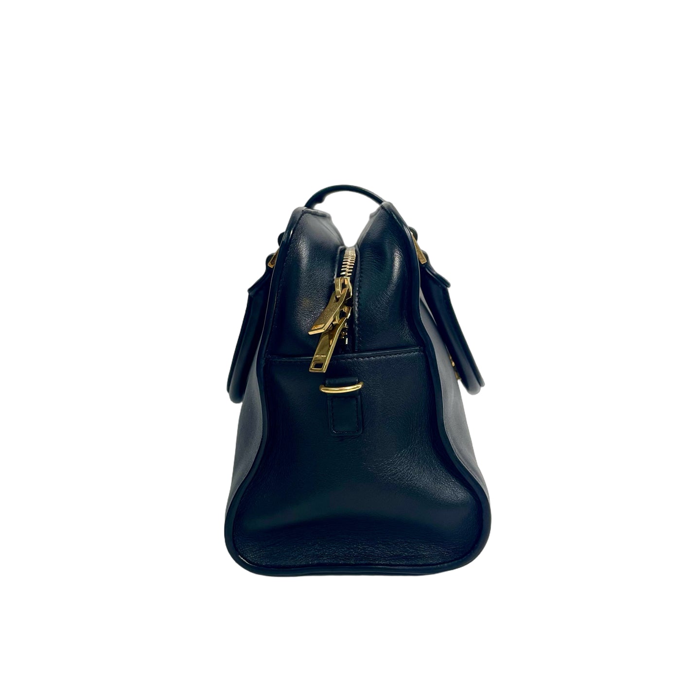 Saint Laurent Downtown Cabas Leather Top Handle Bag - Black