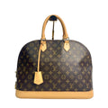 Louis Vuitton Monogram Alma Handbag with Vachetta Leather Trim