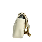 Gucci GG Marmont Matelassé Mini Bag in White Leather