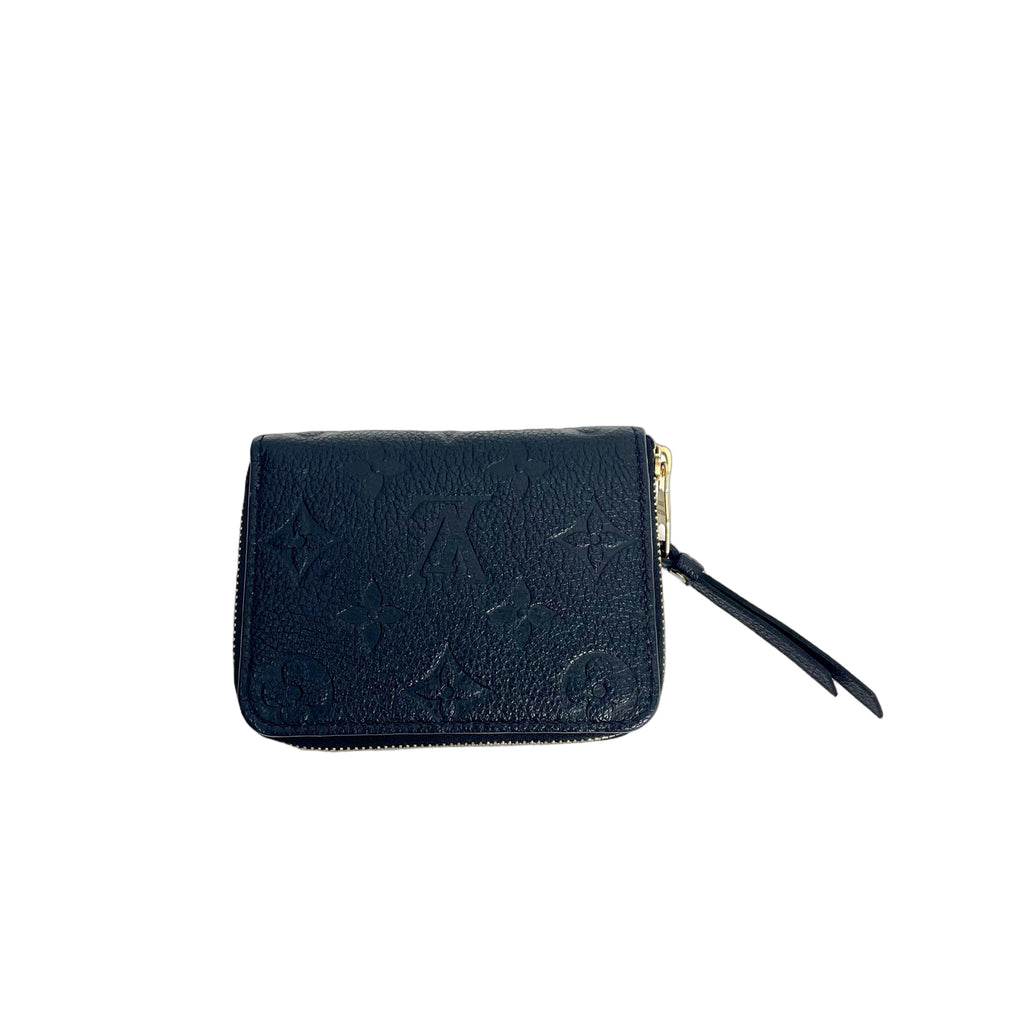 Louis Vuitton Zippy Coin Purse Monogram Empreinte Leather in Noir