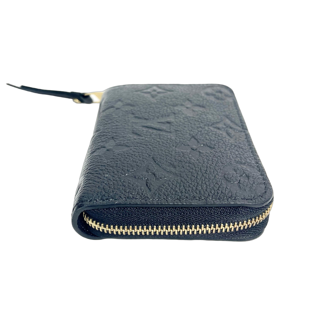 Louis Vuitton Zippy Coin Purse Monogram Empreinte Leather in Noir