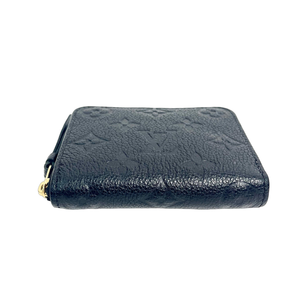 Louis Vuitton Zippy Coin Purse Monogram Empreinte Leather in Noir