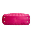 Christian Dior Cannage Lambskin Soft Tote Bag in Fuchsia