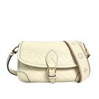 Louis Vuitton Diane Monogram Empreinte Leather Bag in Cream