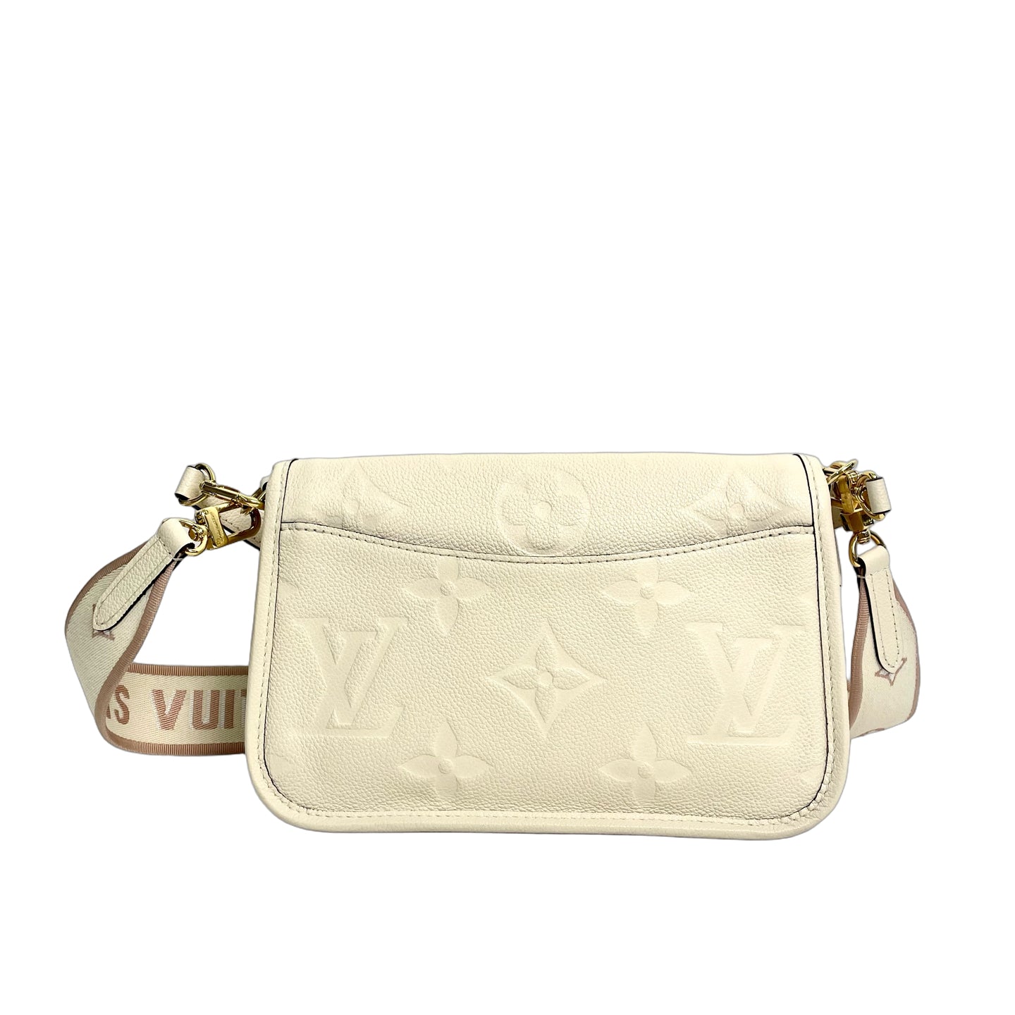 Louis Vuitton Diane Monogram Empreinte Leather Bag in Cream
