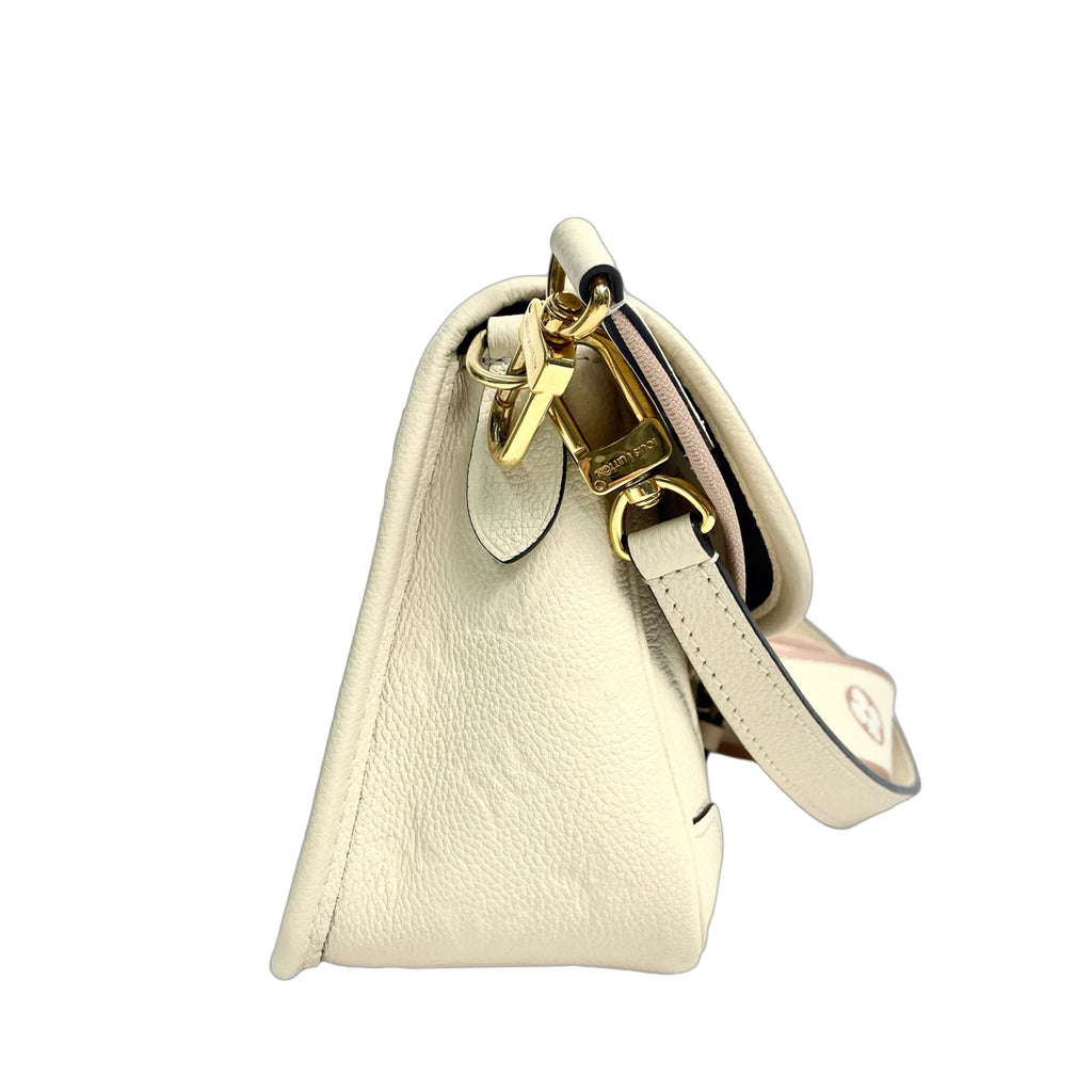 Louis Vuitton Diane Monogram Empreinte Leather Bag in Cream